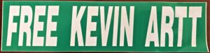 Free Kevin Artt bumper sticker ca 1993